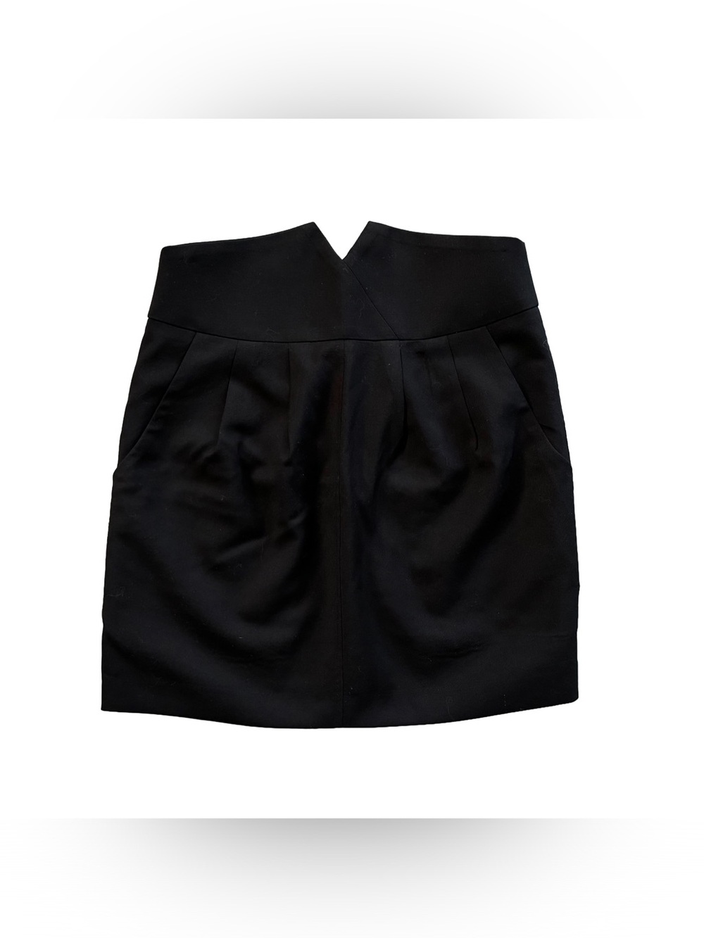 IRO Black Mini Skirt with V-Waist Detail